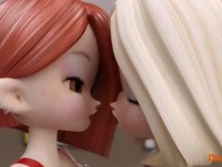 Ducatfilm.com 女同志 在 胶乳 有 有趣 在 巨大 3d vid