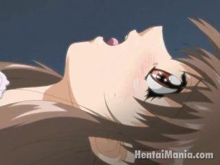 Agreeable animen ragata få rosa skallig fitta slickade av henne suitor