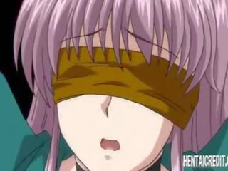 Blindfolded hentai enchantress fucked
